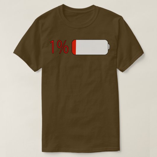 T-shirt Chargement de la batterie (Design devant)