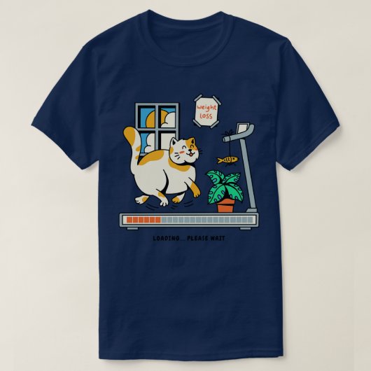 T-shirt Chargement de la perte de poids (Design devant)