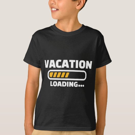 T-shirt Chargement de vacances (Devant)