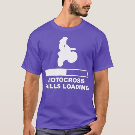 T-shirt Chargement des compétences de motocross (Devant)