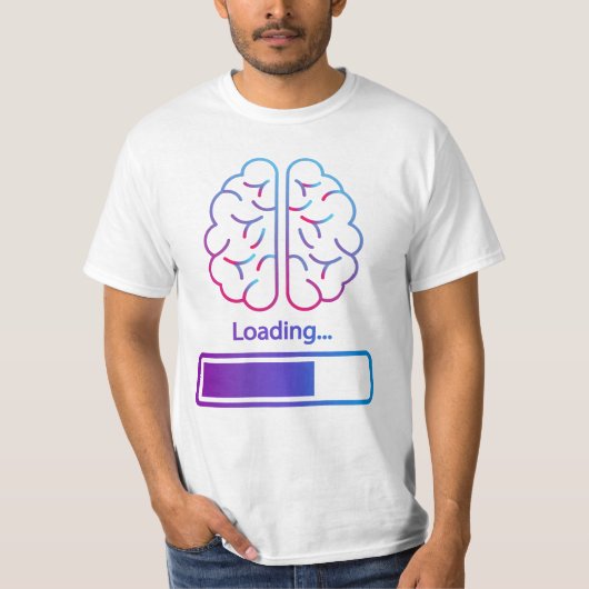 T-shirt chargement du cerveau (Devant)