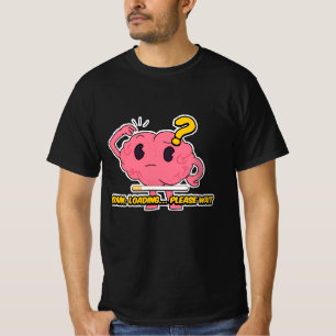 T-shirt Chargement du cerveau - Drôle dessin de cerveau po