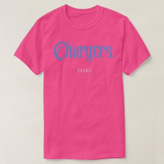T-shirt Chargers Are Best TEHO 1 (Design devant)