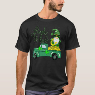 T-shirt Charges De Camion Camion Gnome St Patrick S Day Sh