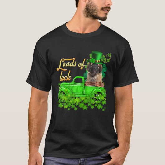 T-shirt Charges de Camion Leonberger St Patrick's Day (Devant)