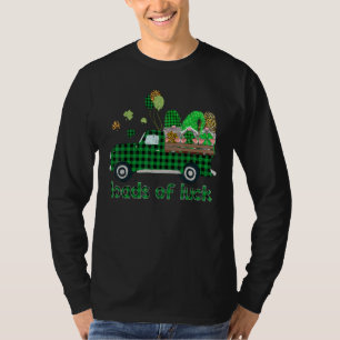 T-shirt Charges De Chuck Gnome Buffalo Plaid Shamrocks St
