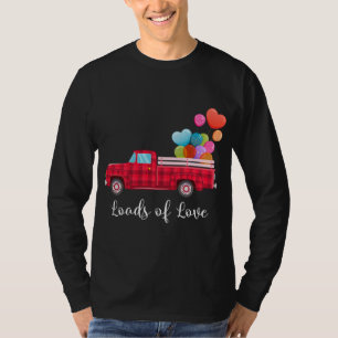T-shirt Charges de Love Pickup Camion Rouge Saint Valentin