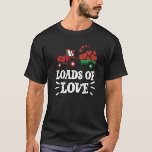 T-shirt Charges De Love Tracteur Cute Valentines Jour Cami