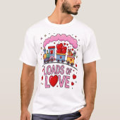 T-shirt Charges de Love Valentine Train (Devant)