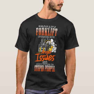 T-shirt Chargeur de chariot élévateur Logisticien Entrepôt