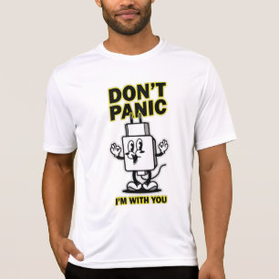 T-shirt Chargeur Mobile Dessin Animé Comique : Design Ne P