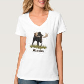 T-shirt Charging Bull Moose (Devant)