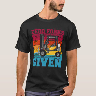 T-shirt Chariot élévateur à fourche zéro donné entrepôt lo