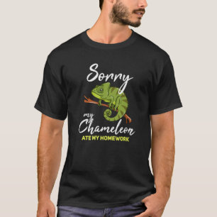 T-shirt Chariot Lizard Reptile Vert Chameleon