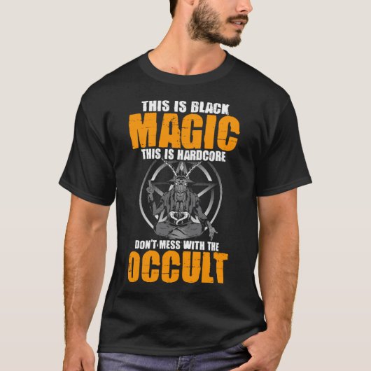 T-shirt Chariot Satané Baphomet Goth Ne pas Mess avec T (Devant)