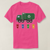 T-shirt Chariot souriant Camion Coloured Cans Recyclage Jo (Design devant)