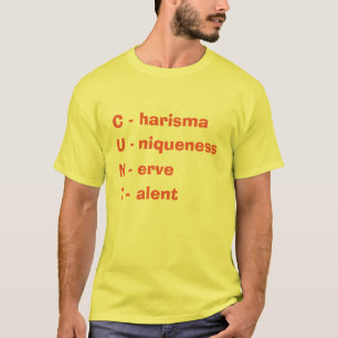 T-shirt Charisma unique Nerve et talent