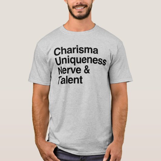T-shirt Charisma unique Nerve Talent (Devant)