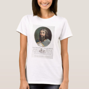 T-shirt Charlemagne (747-814), Roi de France, gravée par