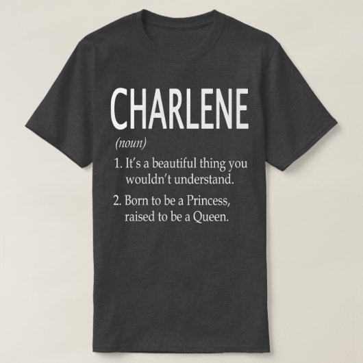 T-shirt Charlene Nom Don 24 (Design devant)