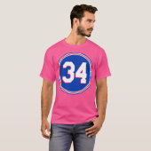 T-shirt Charles Barkley Numéro 34 Jersey Philadelphia 76Er (Devant entier)