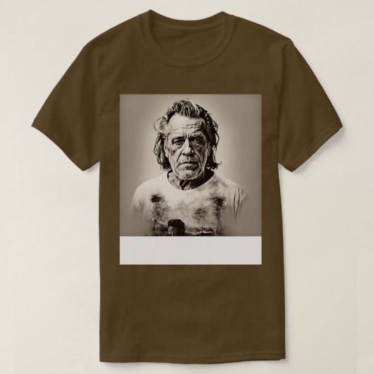 T-shirt Charles Bukowski 8 (Design devant)