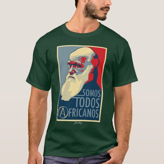 T-shirt Charles Darwin (Devant)