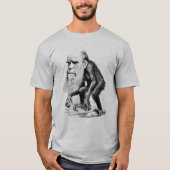 T-shirt Charles Darwin comme singe (Devant)