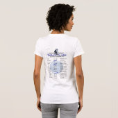 T-shirt Charles Darwin "visite d'évolution" (la lumière (Dos entier)