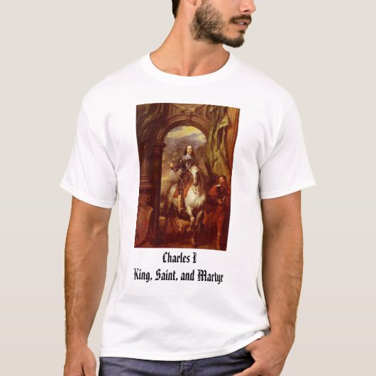 T-shirt Charles I, roi de Charles I, saint, et martyre (Devant)