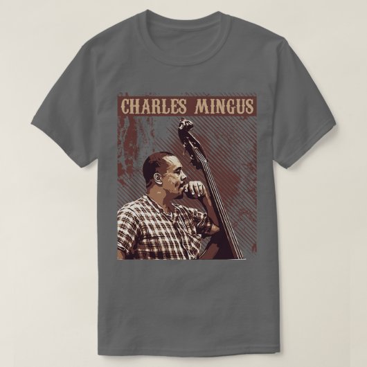 T-shirt Charles Mingus Jazz vintage (Design devant)
