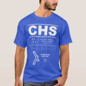 T-shirt Charleston AFB / Aéroport international CHS T-Shir (Devant)