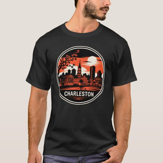 T-shirt Charleston City Caroline du Sud USA (Devant)
