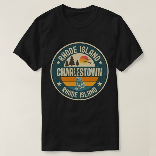 T-shirt Charlestown, Rhode Island (Design devant)