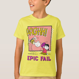 T-shirt Charlie Brown et Lucy Football Comic Graphic