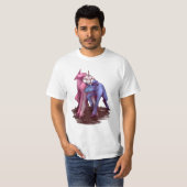 T-shirt charlie la licorne heureux (Devant entier)