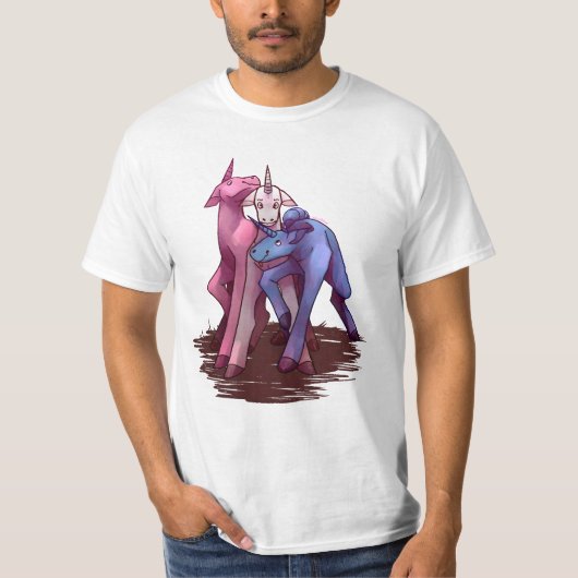 T-shirt charlie la licorne heureux (Devant)