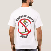 T-shirt Charlie ne surfent pas (Dos)