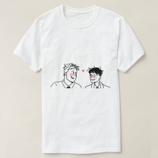 T-shirt Charlie+Nick Heartstopper   (Design devant)