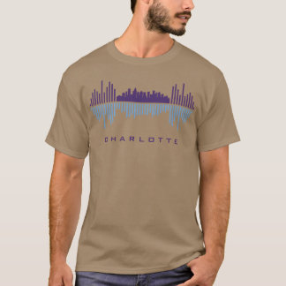T-shirt Charlotte City Sound Waves vintage