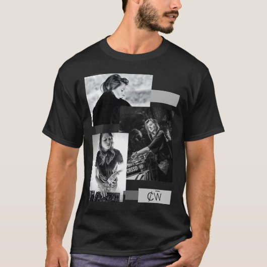 T-shirt Charlotte de Witte - T-Shi classique noir et blanc (Devant)