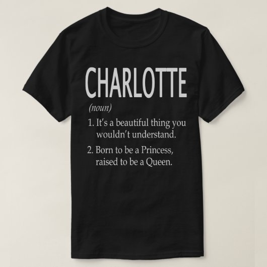 T-shirt Charlotte Name Don 110 (Design devant)