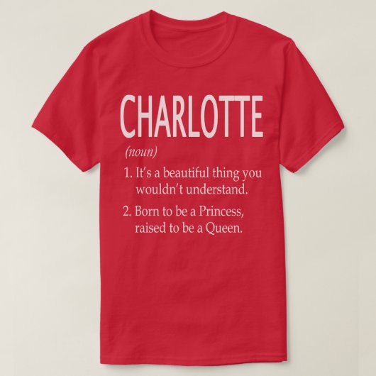 T-shirt Charlotte Name Don 111 (Design devant)