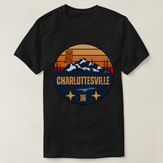 T-shirt Charlottesville, Indiana (Design devant)