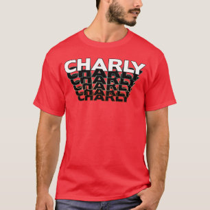 T-shirt Charly drôle rétro vintage coucher de soleil Charl