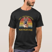 T-shirt Charmant chien porteur chien Meilleur chien maman  (Devant)