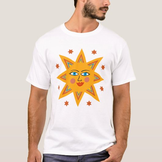 T-shirt Charmant et mignon soleil (Devant)
