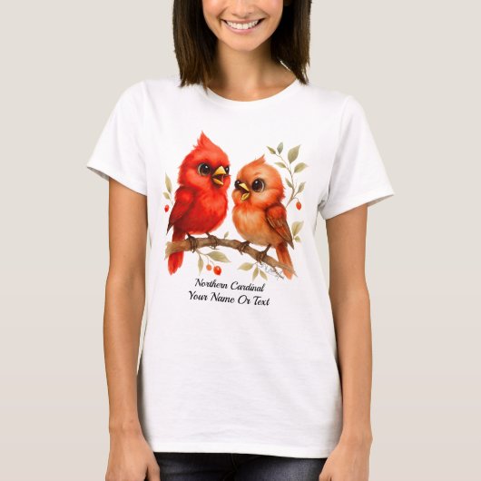 T-shirt Charme Cardinal du Nord (Devant)