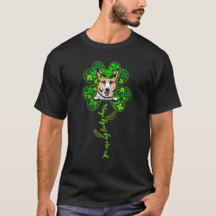T-shirt Charme Chanceux Corgi Trèfle Saint-Patrick Chanceu