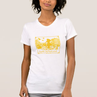 T-shirt Charme des ponts arqués d'Amsterdam en or